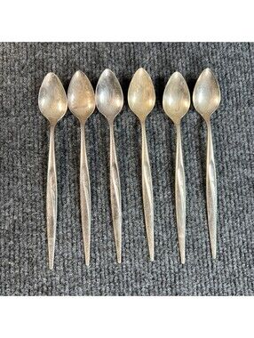 Oneida Community stainless flatware  Of 6 ice Tea Spoons